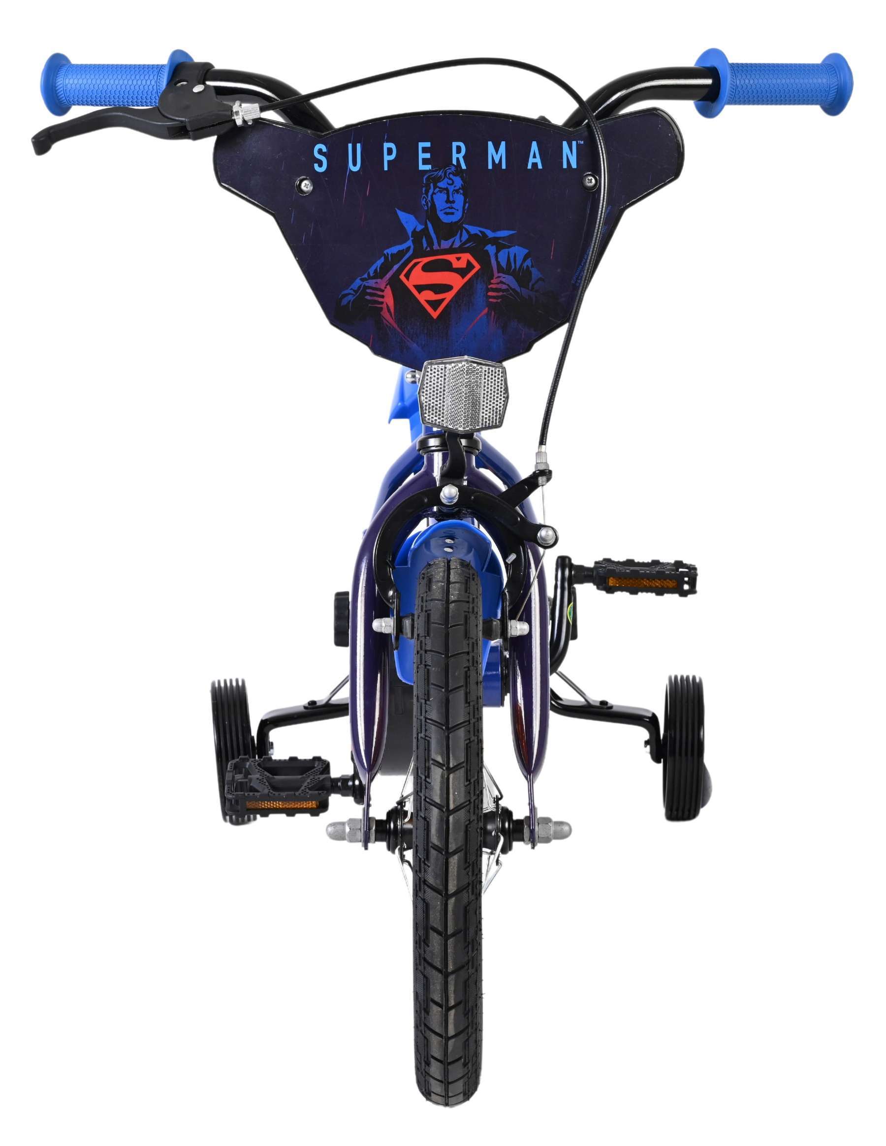 Warner Bros | Jongens Kinderfiets Superman, 14 inch, Blauw - Afbeelding 5