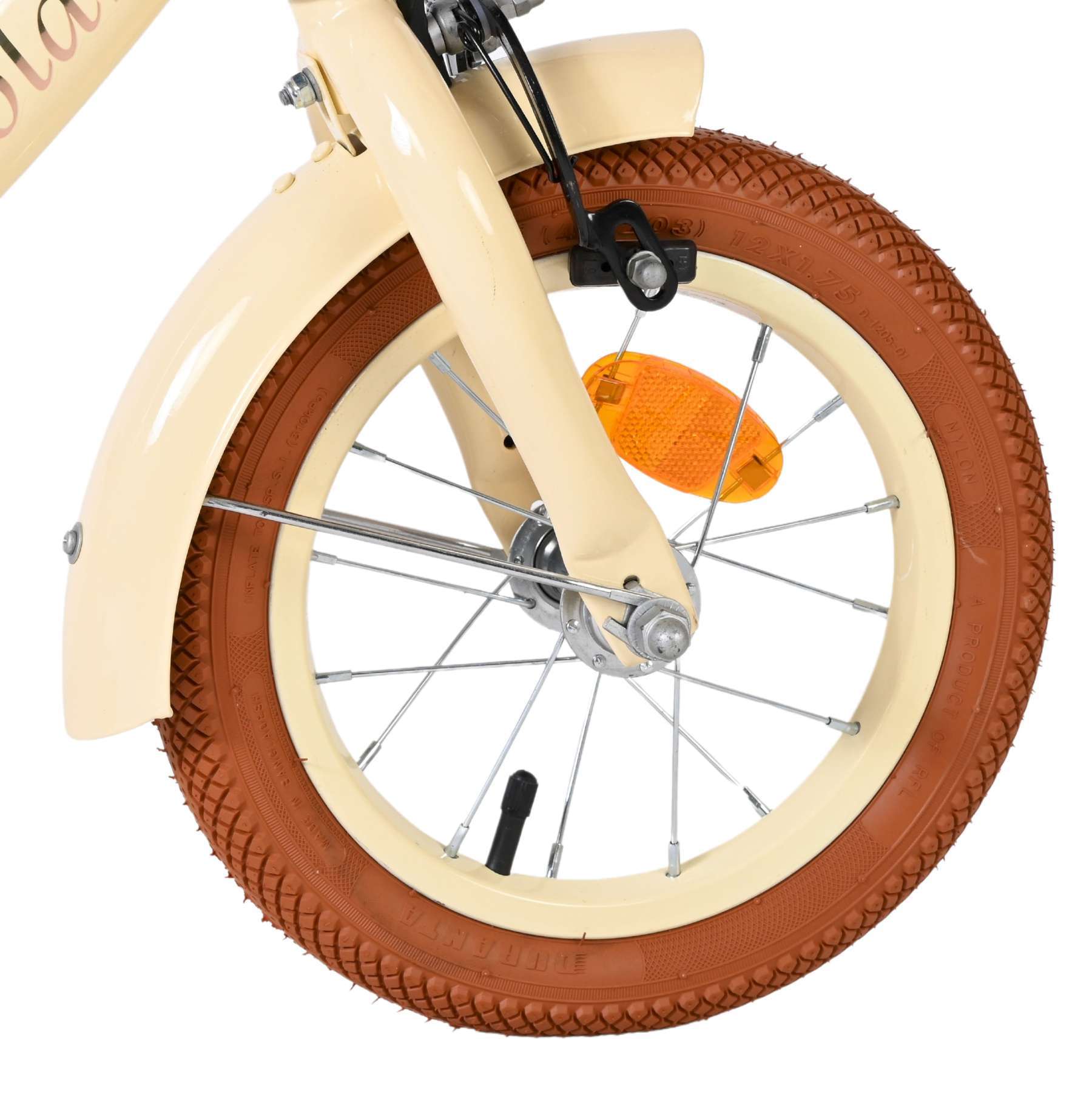 Volare | Meisjes Kinderfiets Ashley, 12 inch, Creme, Twee handremmen - Afbeelding 2