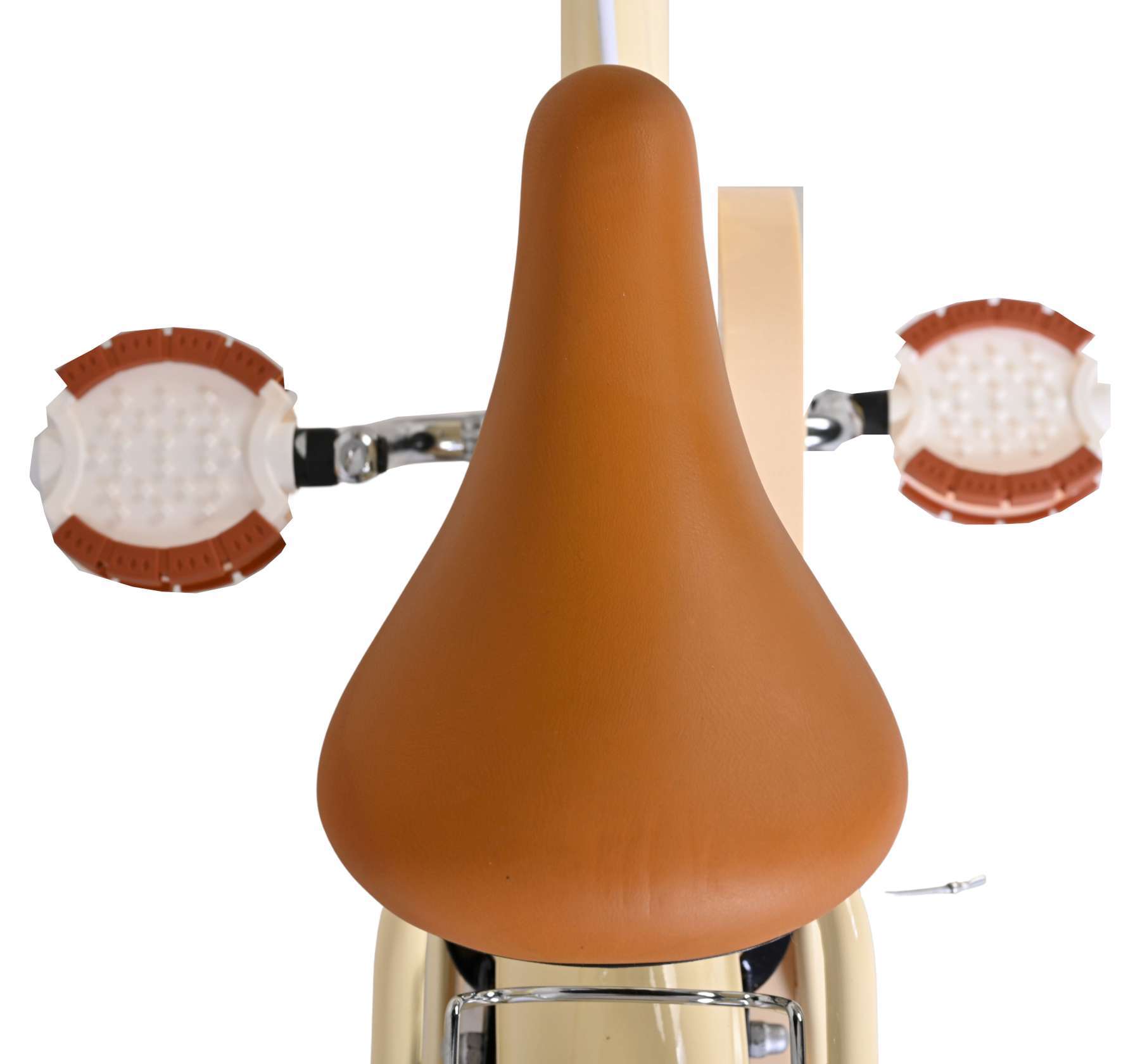 Volare | Meisjes Kinderfiets Ashley, 12 inch, Creme, Twee handremmen - Afbeelding 3