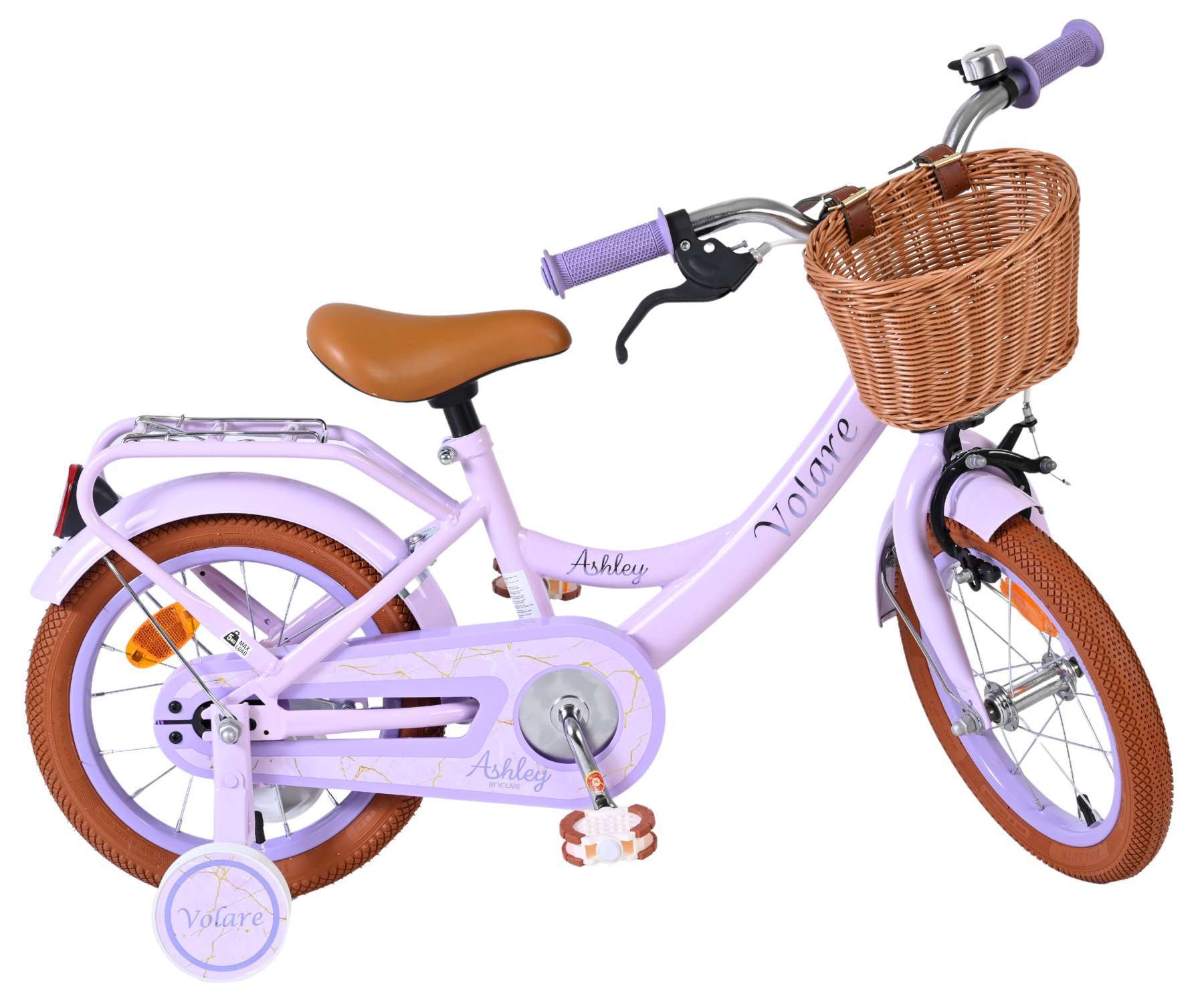 Volare | Meisjes Kinderfiets Ashley, 14 inch, Lila - Afbeelding 8