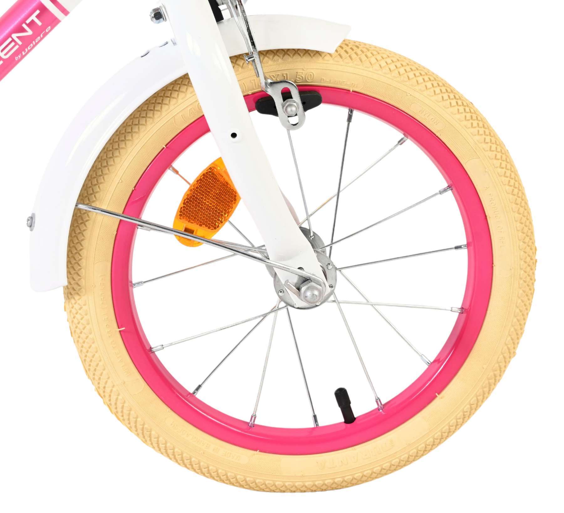 Volare | Meisjes Kinderfiets Excellent, 14 inch, Wit - Afbeelding 2