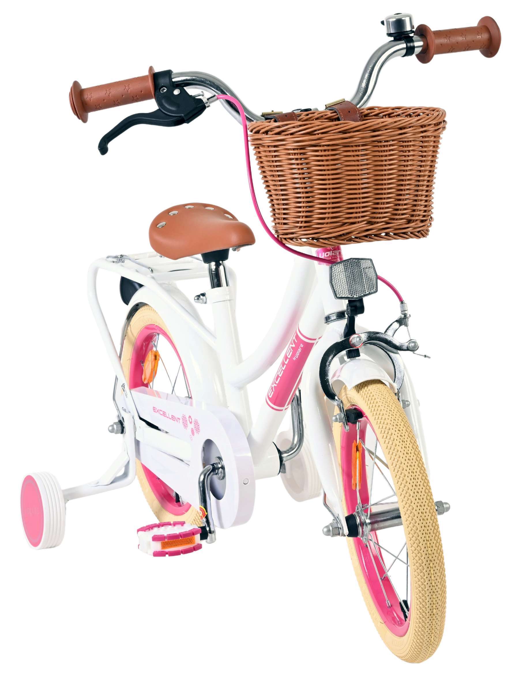 Volare | Meisjes Kinderfiets Excellent, 14 inch, Wit - Afbeelding 4