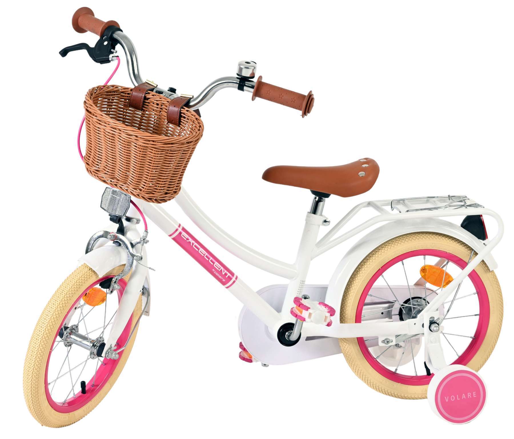 Volare | Meisjes Kinderfiets Excellent, 14 inch, Wit - Afbeelding 7