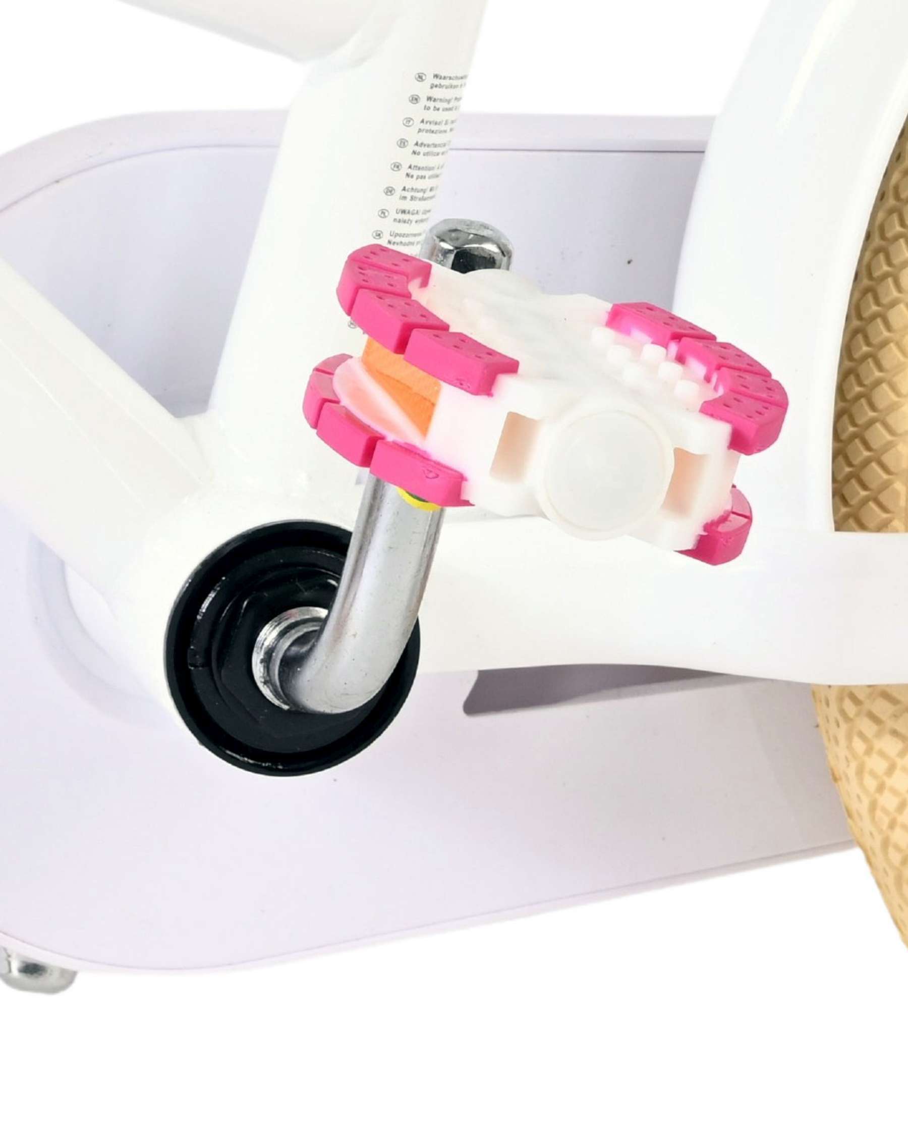 Volare | Meisjes Kinderfiets Excellent, 14 inch, Wit - Afbeelding 8