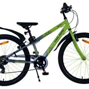 Volare | Jongens Kinderfiets Rocky, 24 inch, Groen, 7 versnellingen