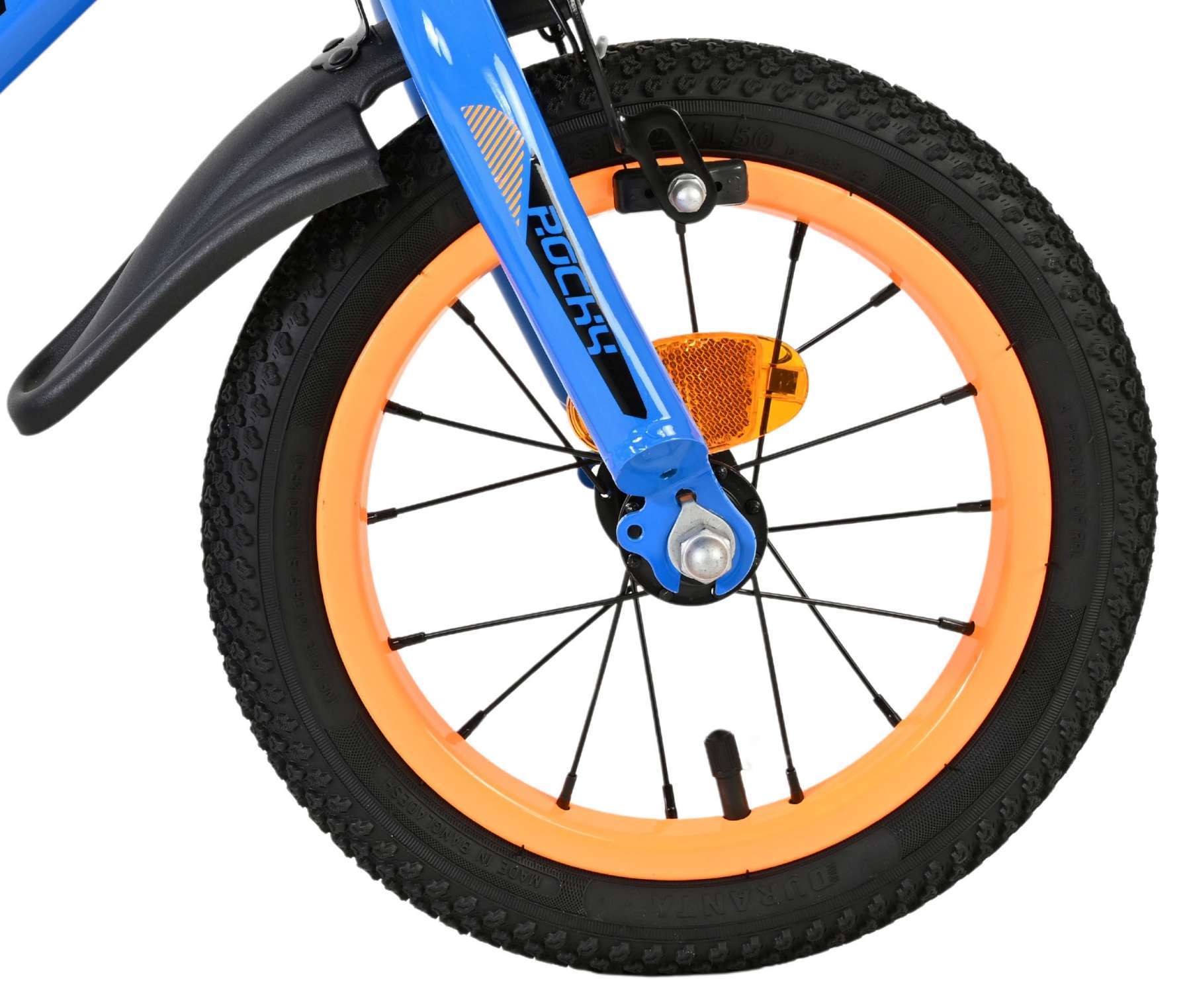 Volare | Jongens Kinderfiets Rocky, 12 inch, Blauw - Afbeelding 2