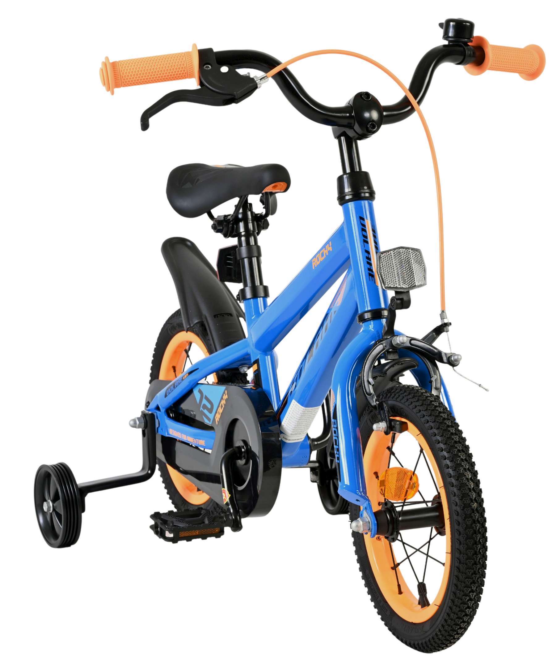 Volare | Jongens Kinderfiets Rocky, 12 inch, Blauw - Afbeelding 4