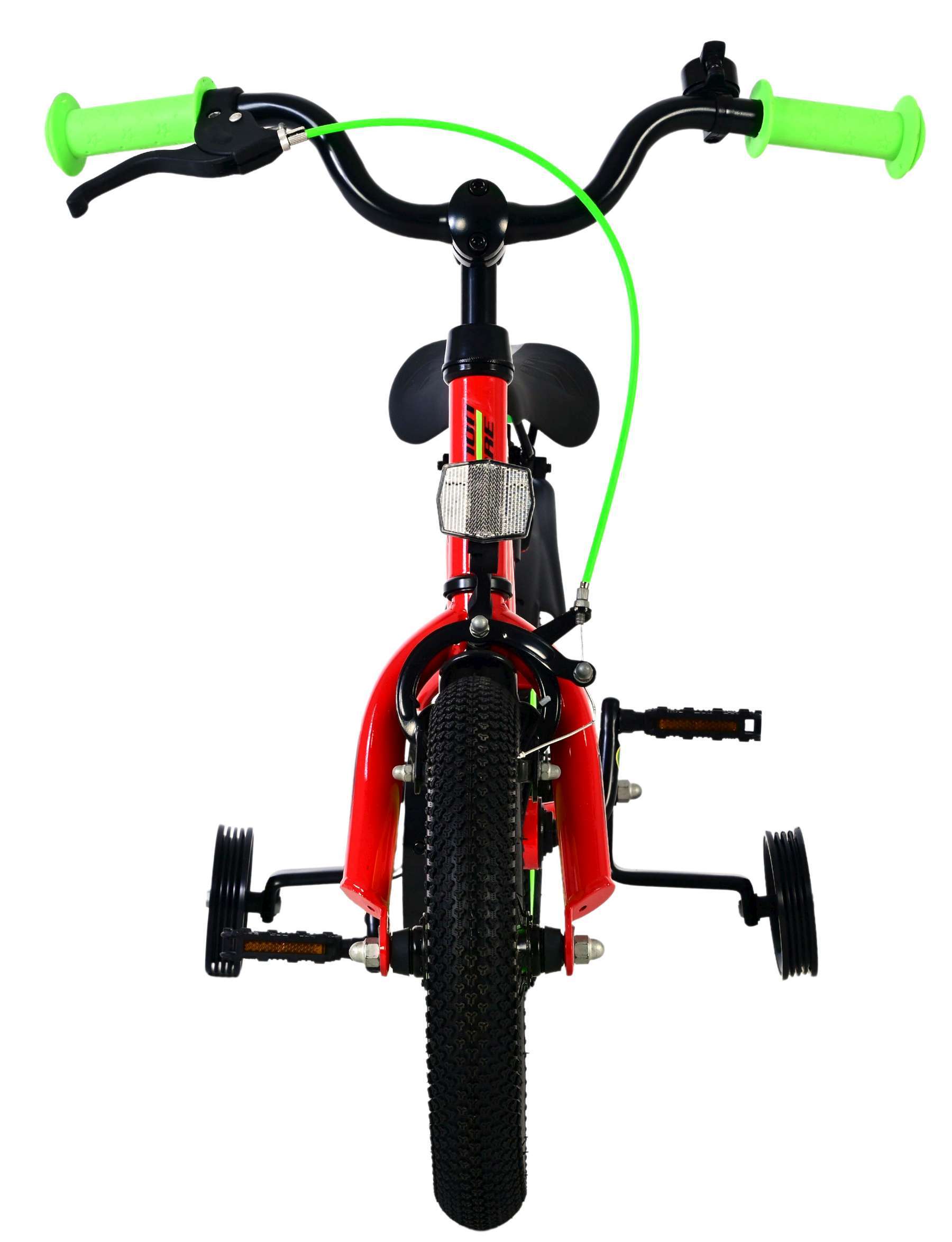 Volare | Jongens Kinderfiets Rocky, 12 inch, Rood, Twee handremmen - Afbeelding 5