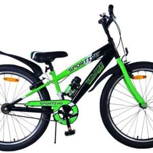 Volare | Jongens Kinderfiets Sportivo, 24 inch, Groen, Twee Handremmen