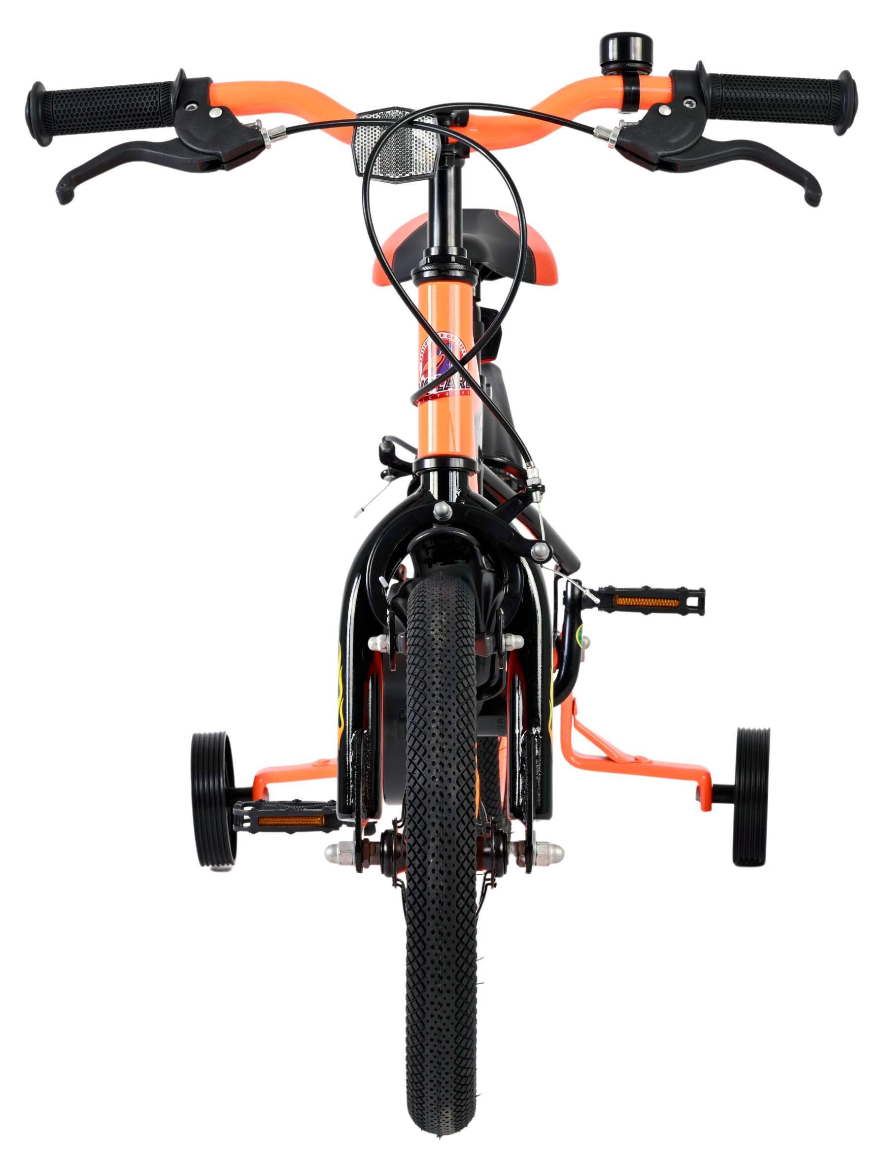 Volare | Jongens Kinderfiets Strike, 14 inch, Oranje, Twee handremmen - Afbeelding 5