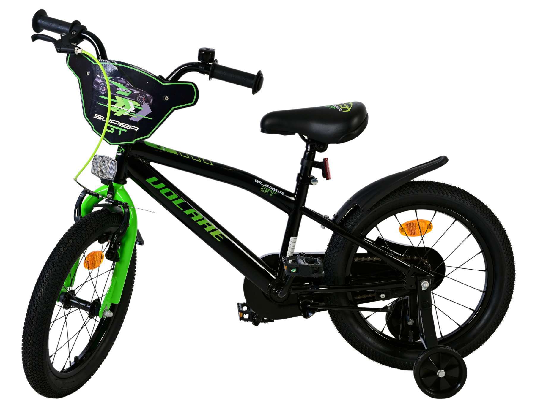 Volare | Jongens Kinderfiets Super GT, 16 inch, Groen - Afbeelding 10