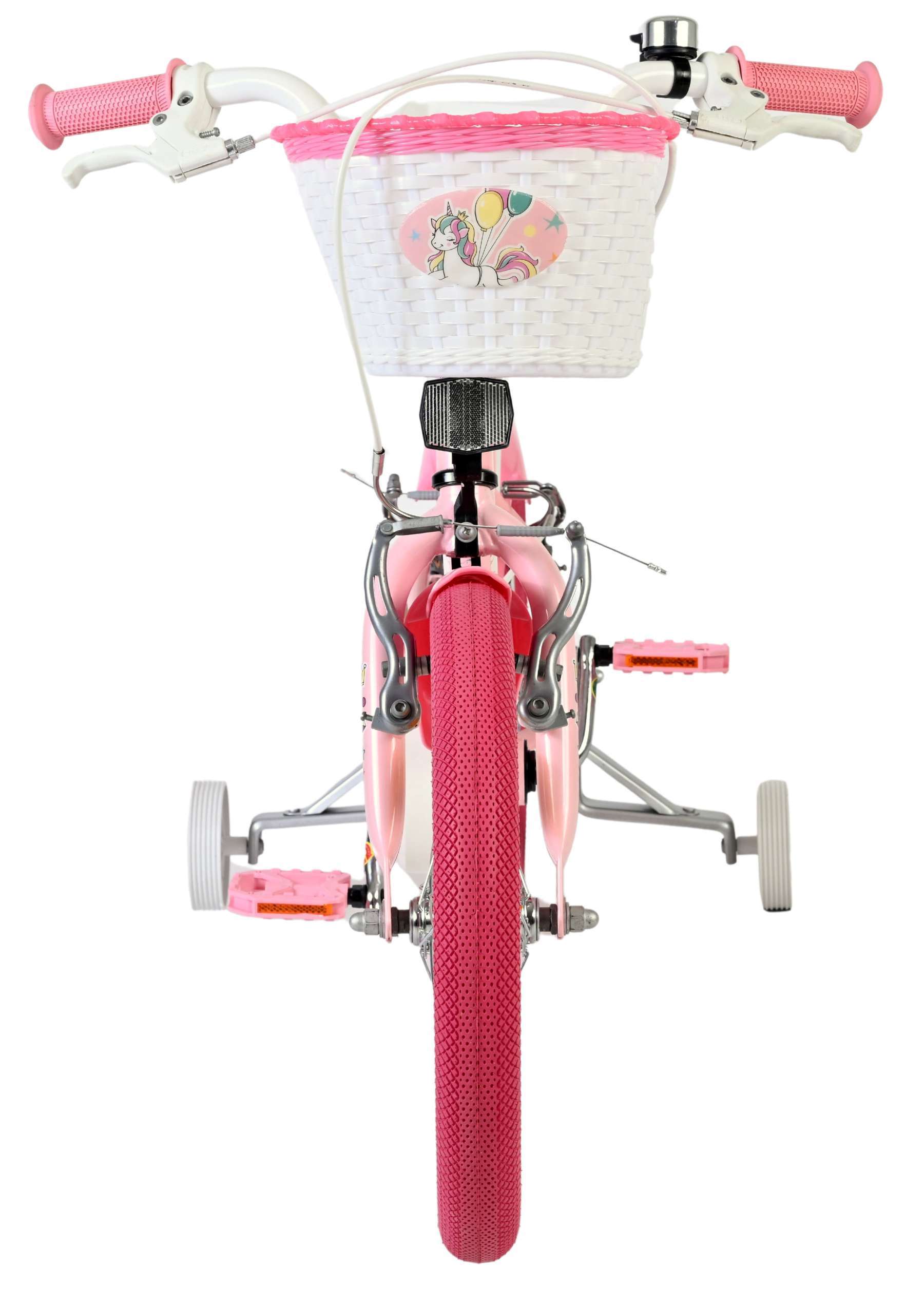 Volare | Meisjes Kinderfiets Unicorn, 16 inch, Roze, Twee Handremmen - Afbeelding 5